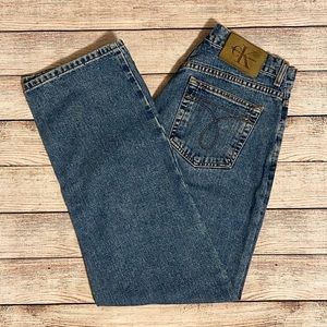 Calvin Klein straight-leg buttonfly jeans, size 9